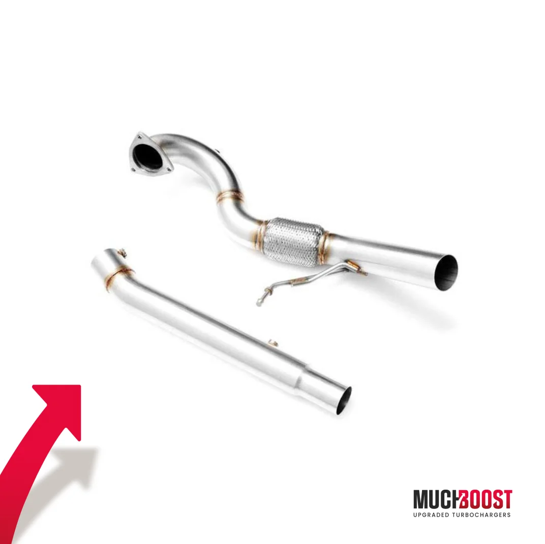 1.8T De-Cat Downpipe KKK K03 for Audi A3 8L, VW Golf MK4, Seat Leon I, Skoda Octavia I - Image 2