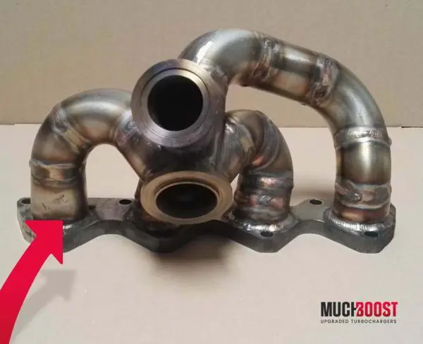 EA111 1.4TSI Tubular Manifold for VW Scirocco, VW Golf, Seat Ibiza V-Band GT28 - Image 2