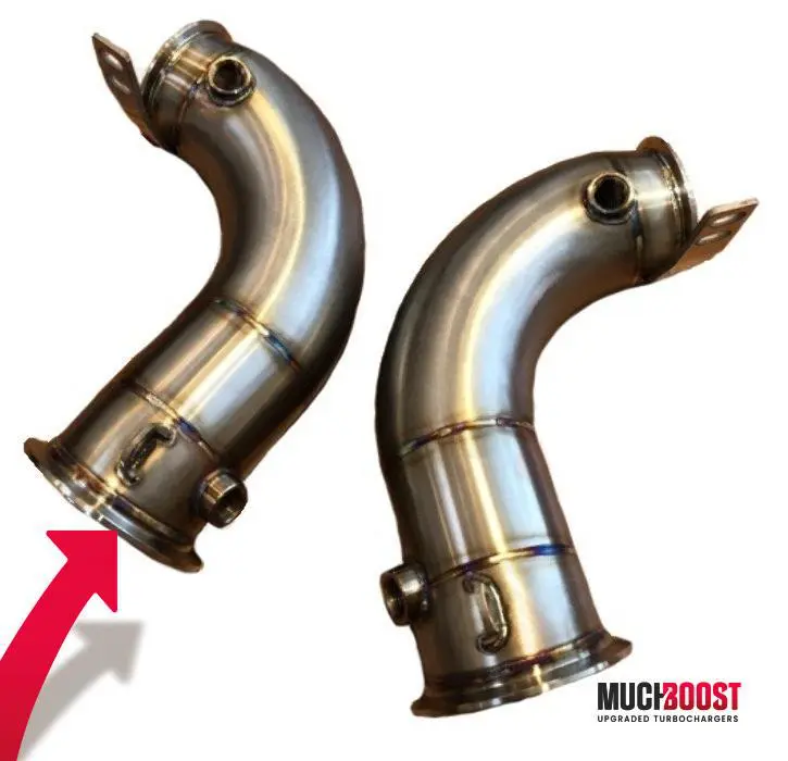 S63 BMW Downpipe De-Cat/Sport-Cat M5 F90, BMW M5 Competition F90 - Image 3