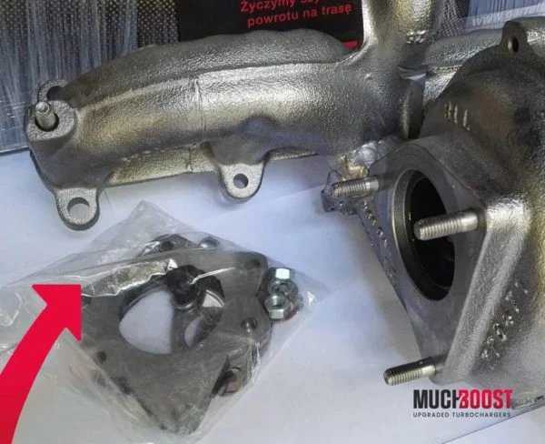 Billet Wheel GTB1756VK Hybrid Turbo Upgrade vacuum converted with a welded 1.9/2.0 TDI Manifold - Image 3