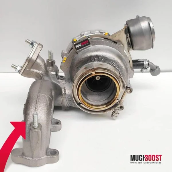 Billet Wheel GTB2260VK BigTurbo Upgrade TDI vacuum converted with a welded 1.9/2.0 TDI Manifold - Image 2