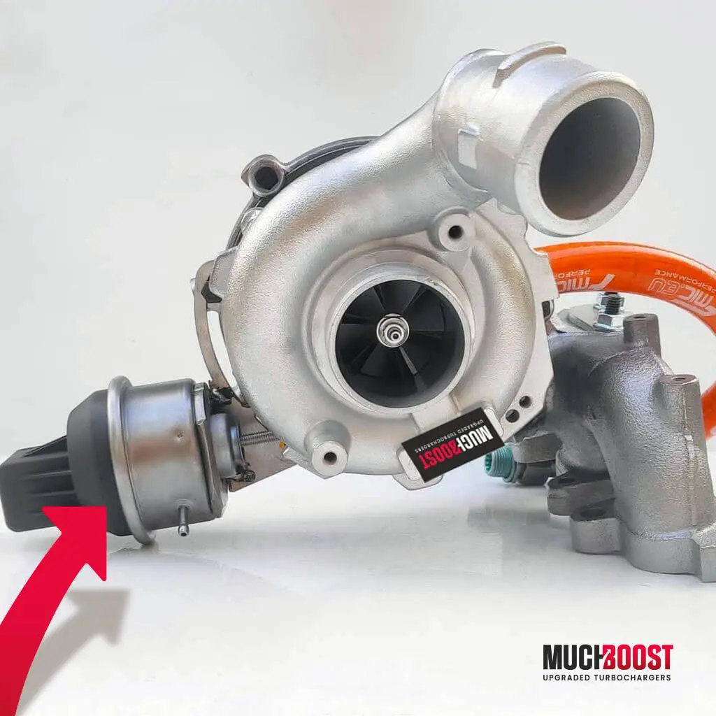 Billet Wheel GTB2260VK BigTurbo Upgrade TDI vacuum converted with a welded 1.9/2.0 TDI Manifold - Image 5