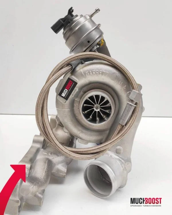 Billet Wheel GTB2260VK BigTurbo Upgrade TDI vacuum converted with a welded 1.9/2.0 TDI Manifold - Image 7