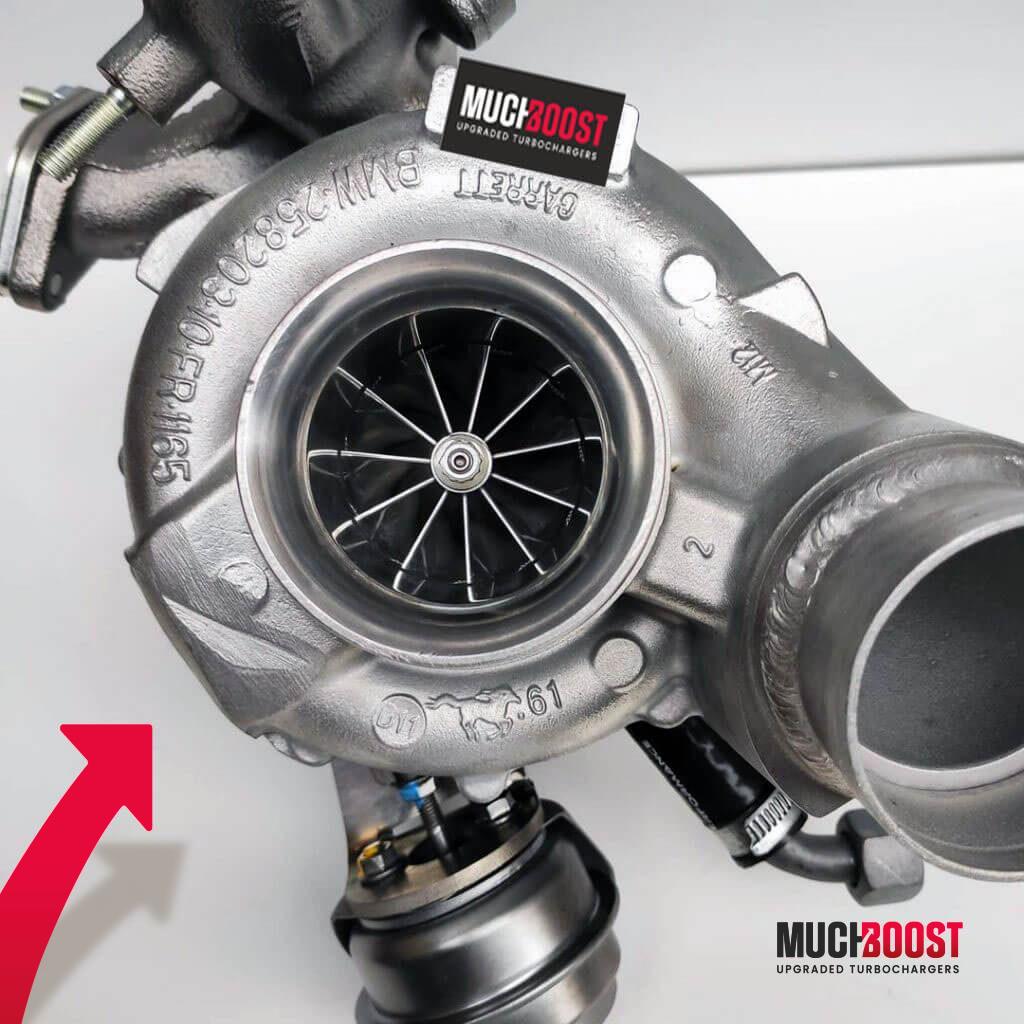 Billet Wheel GTB2260VK BigTurbo Upgrade TDI vacuum converted with a welded 1.9/2.0 TDI Manifold - Image 8