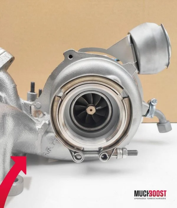 Billet Wheel GTB2265VK Hybrid Turbo Upgrade vacuum converted with a welded 1.9/2.0 TDI Manifold - Image 2