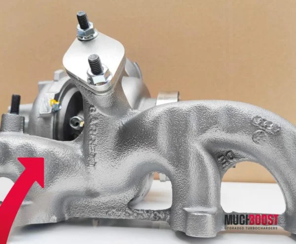 Billet Wheel GTB2265VK Hybrid Turbo Upgrade vacuum converted with a welded 1.9/2.0 TDI Manifold - Image 4