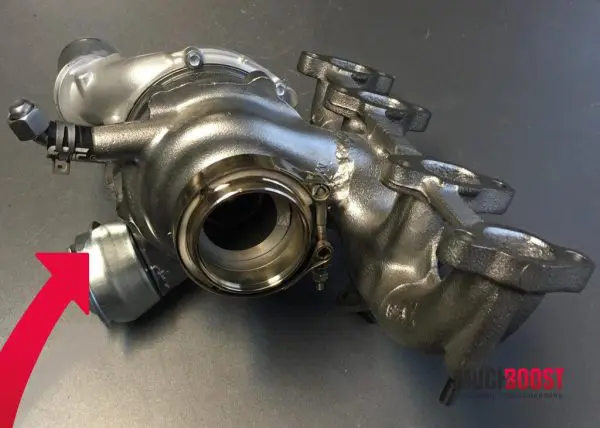 Billet Wheel GTD1756VRK Hybrid Turbo Upgrade vacuum converted with a welded 1.9/2.0 TDI Manifold - Image 6