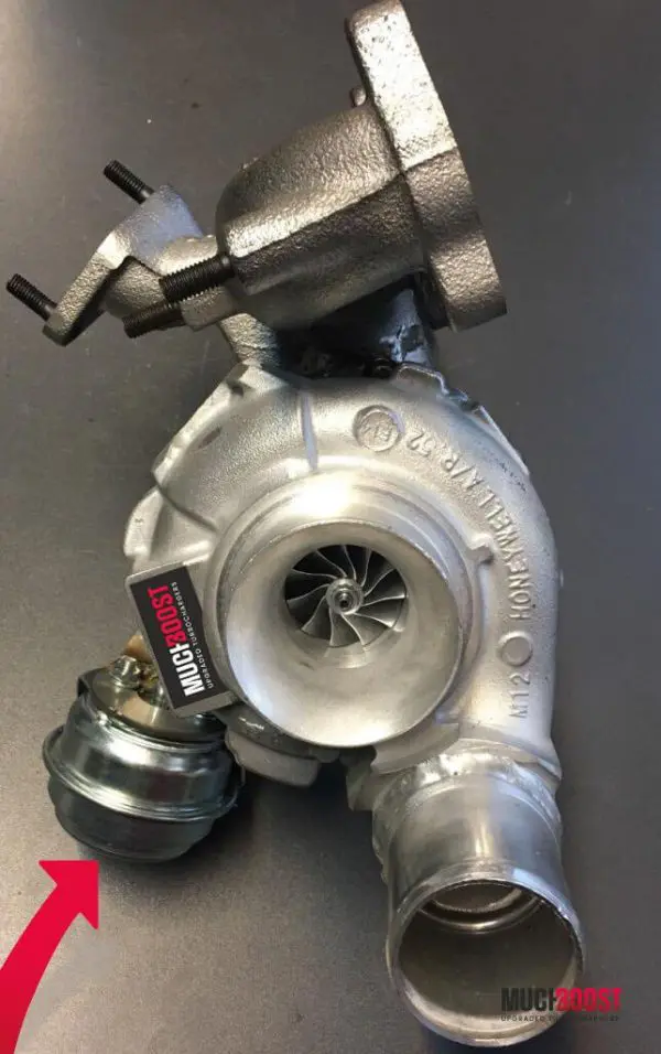 Billet Wheel GTD1756VRK Hybrid Turbo Upgrade vacuum converted with a welded 1.9/2.0 TDI Manifold - Image 7