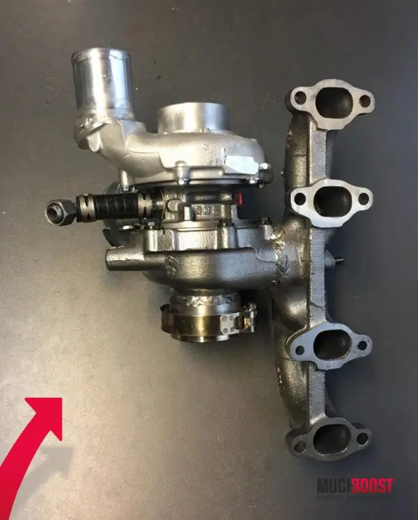Billet Wheel GTD1756VRK Hybrid Turbo Upgrade vacuum converted with a welded 1.9/2.0 TDI Manifold - Image 8