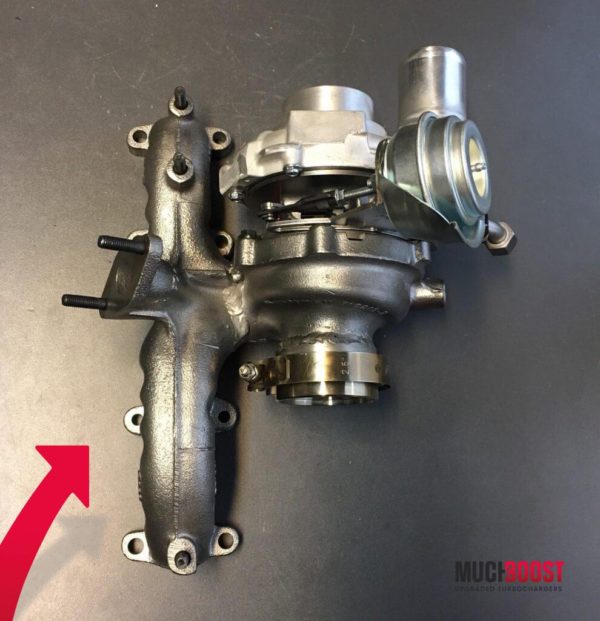 Billet Wheel GTD1756VRK Hybrid Turbo Upgrade vacuum converted with a welded 1.9/2.0 TDI Manifold - Image 9