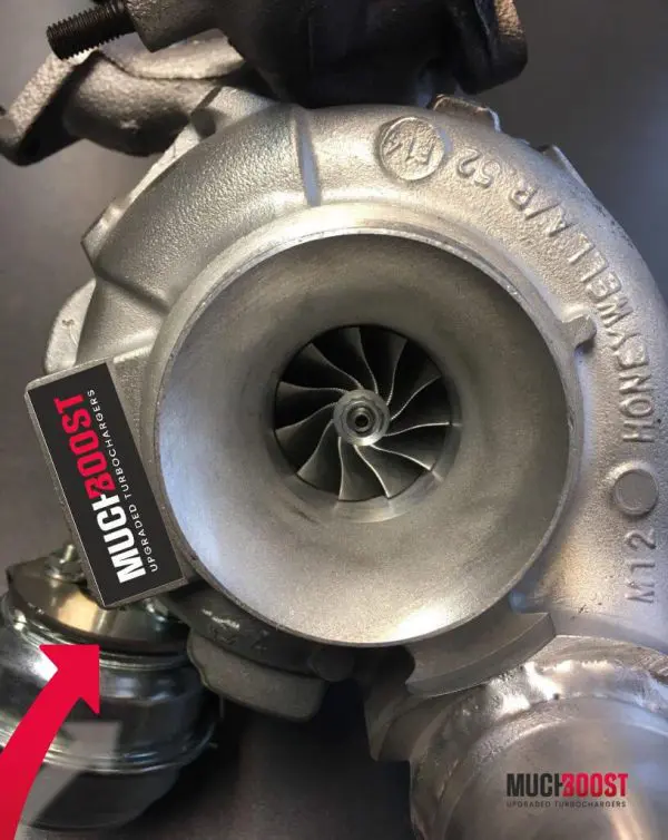 Billet Wheel GTD1756VRK Hybrid Turbo Upgrade vacuum converted with a welded 1.9/2.0 TDI Manifold - Image 11