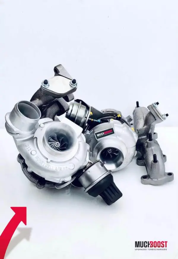 Billet Wheel GTD1960VRK Hybrid Turbo Upgrade vacuum converted with a welded 1.9/2.0 TDI Manifold