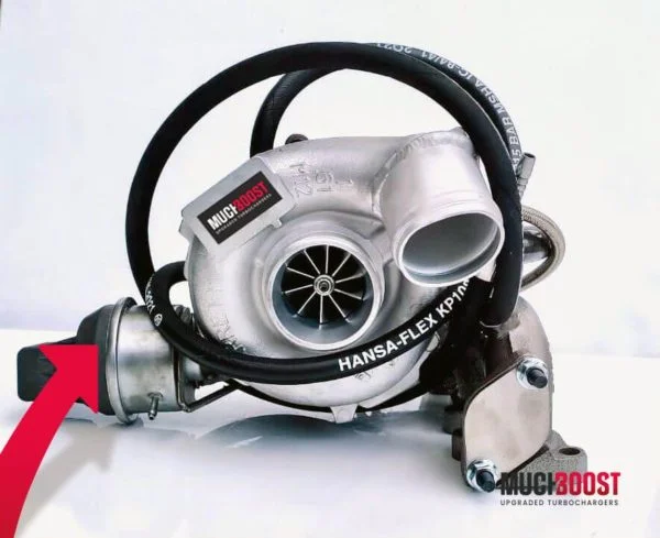 GTB2062VKLR Ball Bearing Hybrid Turbo vacuum converted and welded onto stock 1.9 2.0TDI